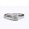 Solitaire Gold Engagement Ring with 0.35ct Princess Cut Diamond - 01SG04